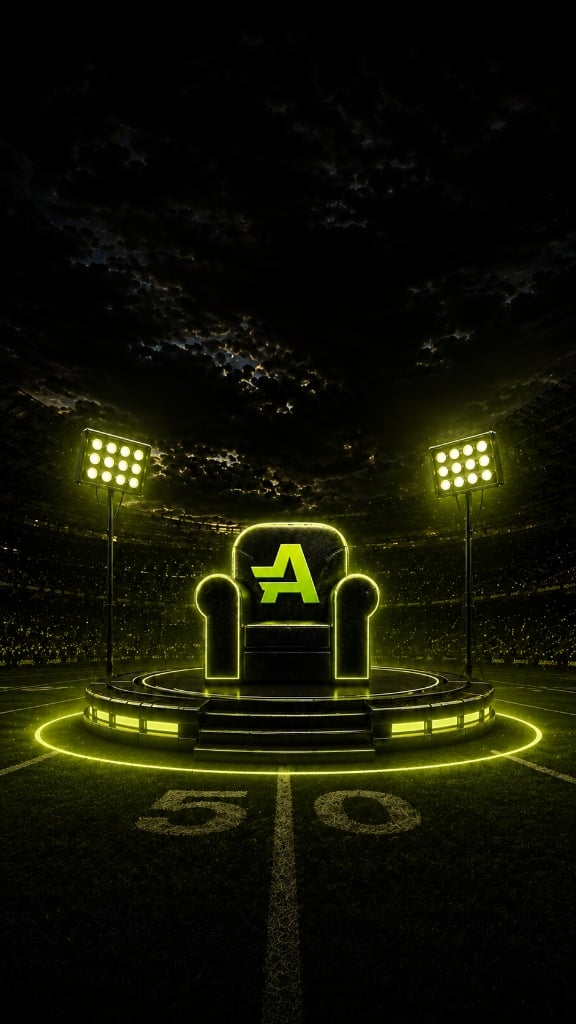Armchair AD chair on stadium podium